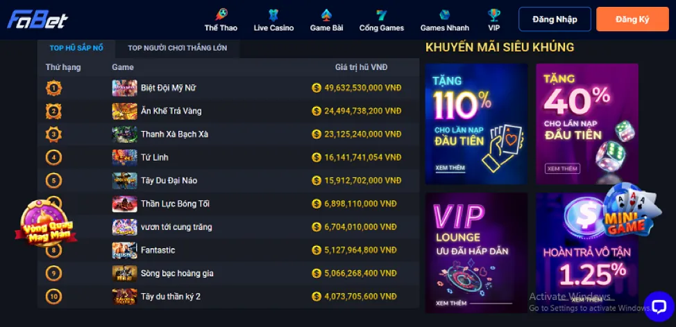 Cập nhật game bài mới tại 6789 zone